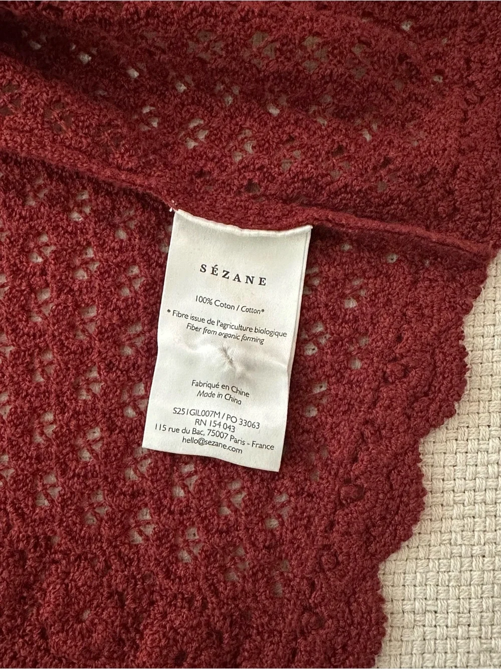 Rare! Discontinued! Sezane NOELIE CARDIGAN - Picture 5 of 12